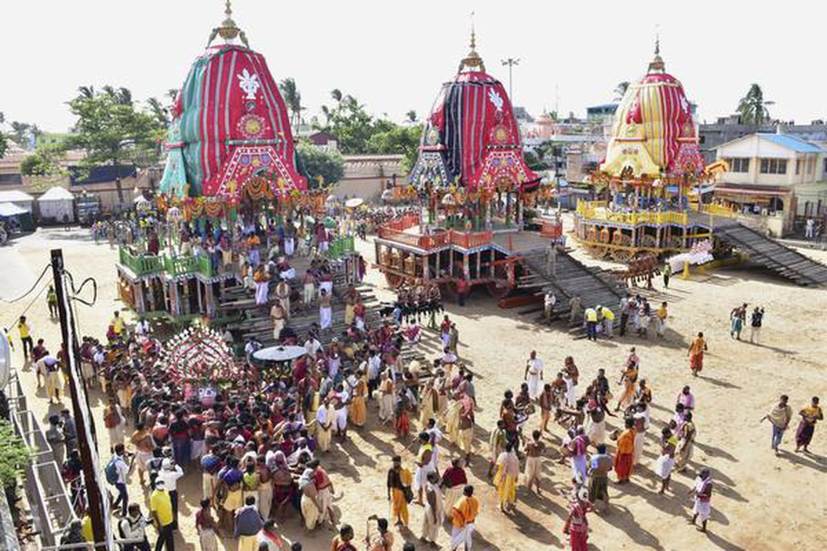 Bahuda Yatra, the return journey of deities, held in Puri The Hindu