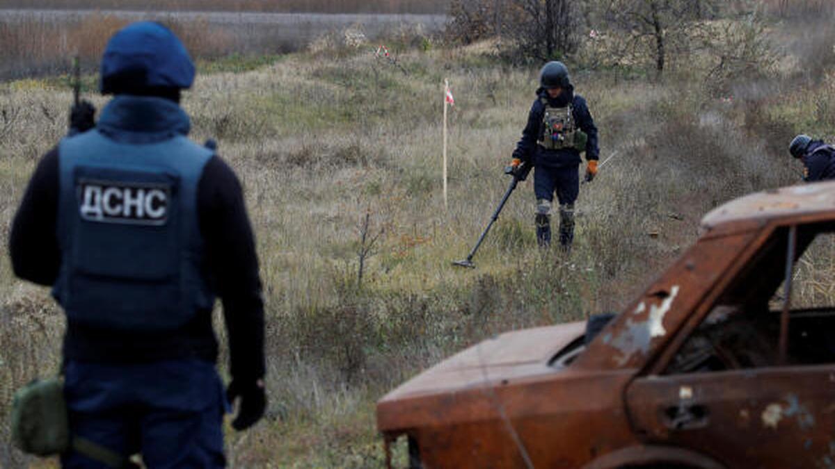 Three emergency services workers killed while demining Ukraine's Kherson