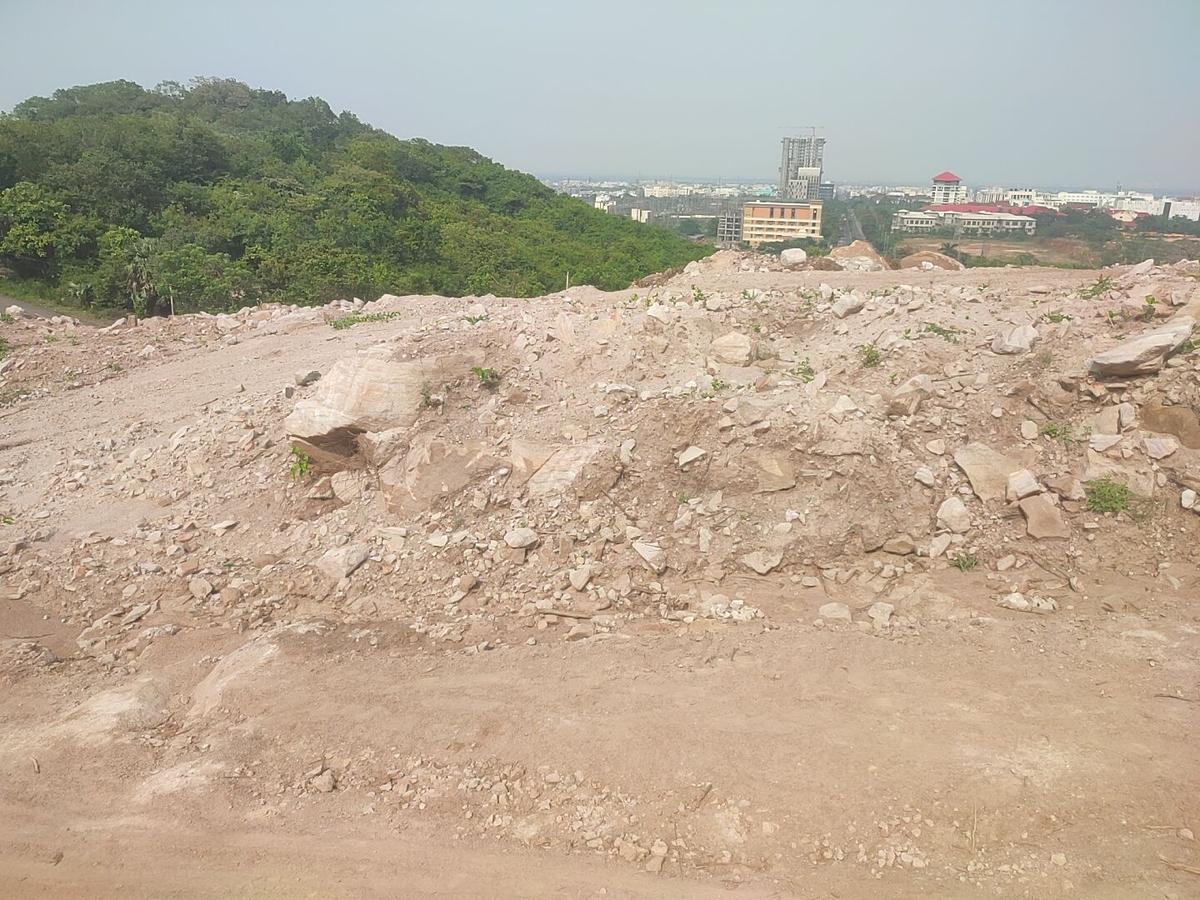 The partially denuded hillocks of Sikharchandi in Bhubaneswar.