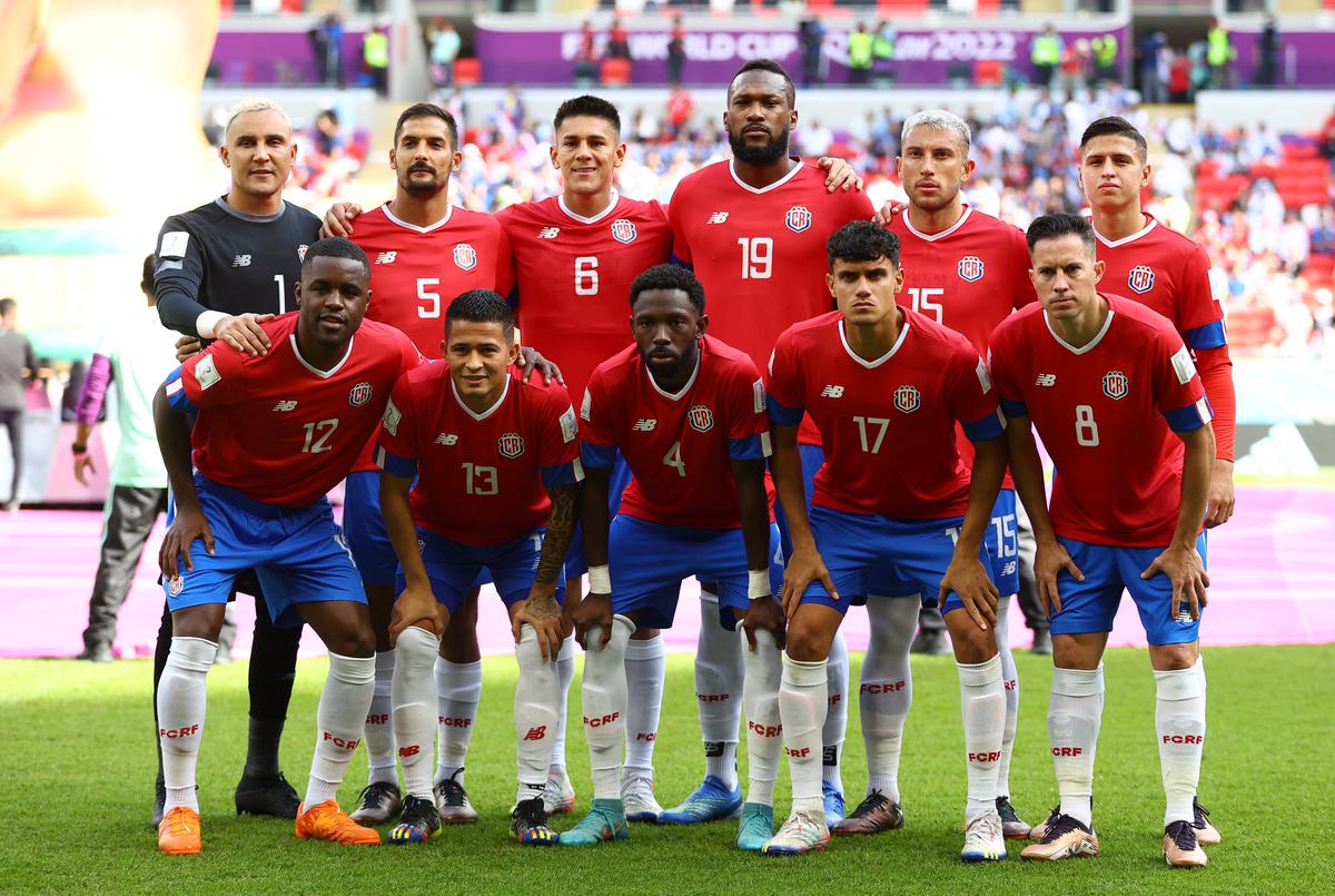 Costa Rica players pose for a team group photo before the match REUTERS/Hannah Mckay