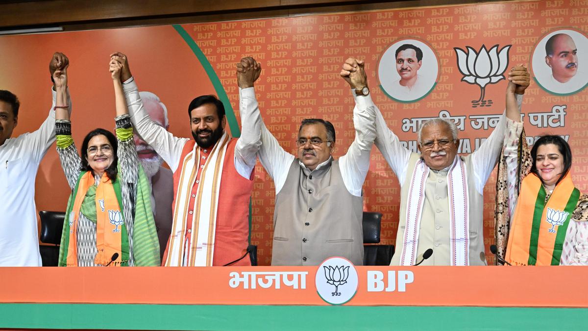 Kiran Choudhry, daughter join BJP a day after leaving Congress