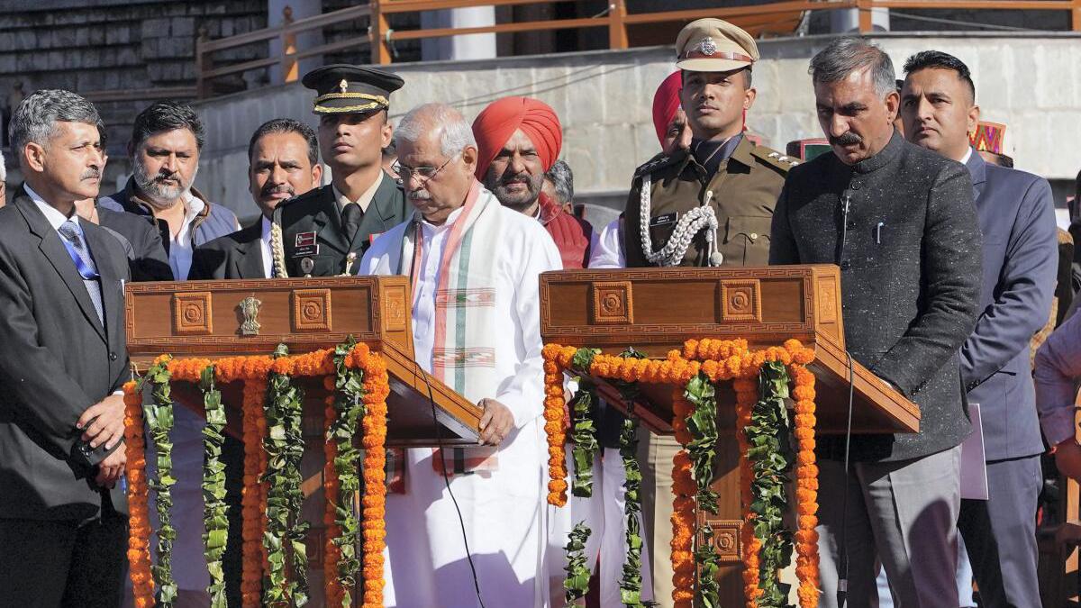 Sukhvinder Singh Sukhu takes oath as Himachal Pradesh CM