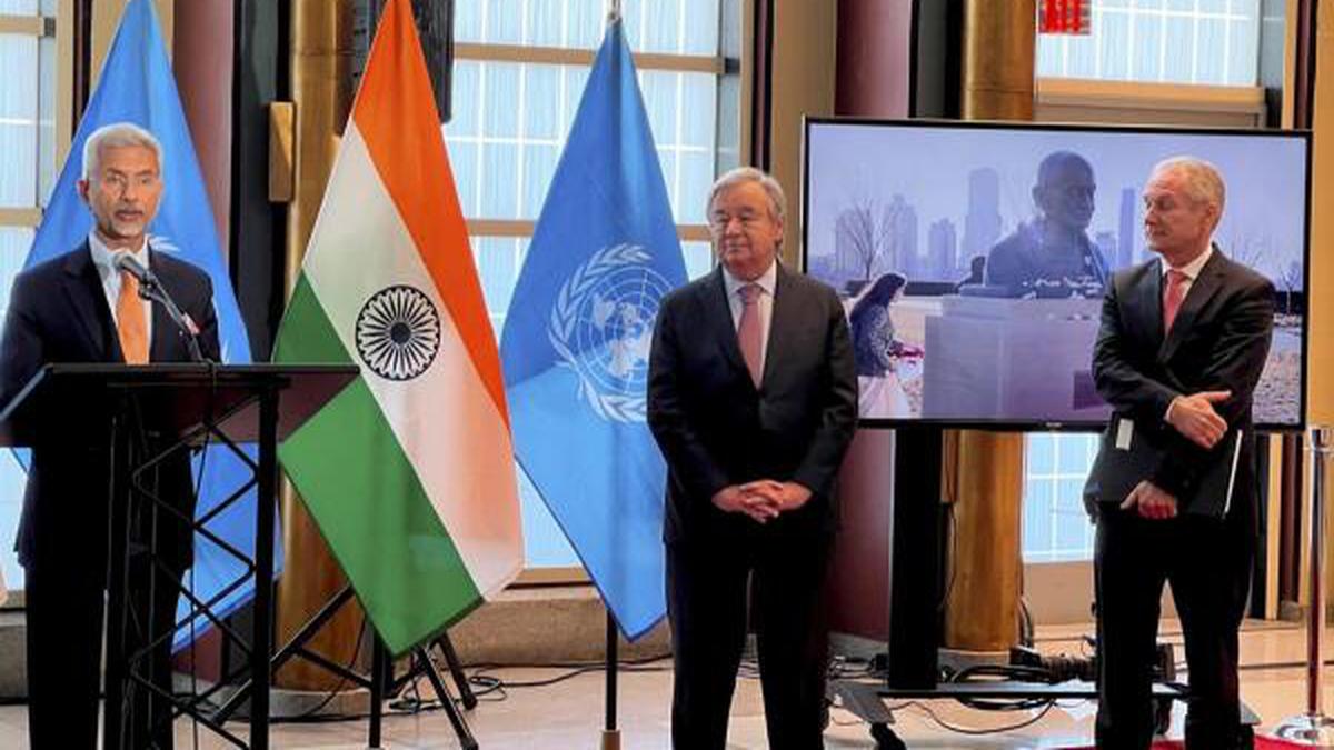 EAM Jaishankar discusses India’s G20 Presidency with U.N. chief Guterres