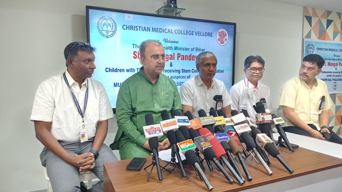 Bihar children afflicted with Thalassemia to get treated at CMC