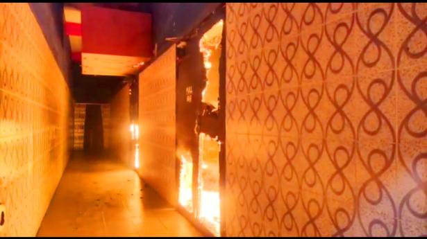 Fire breaks out at renovated cinema hall in Sholinghur near Ranipet