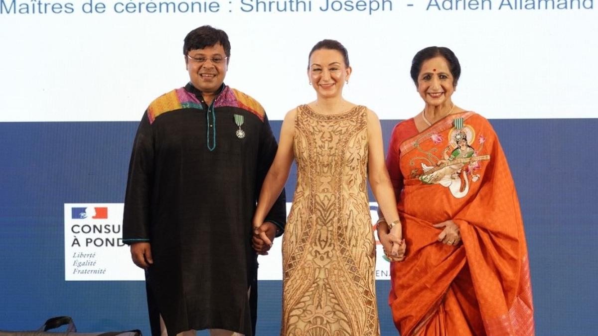 Aruna Sairam, Shashank Subramanyam presented Chevalier award