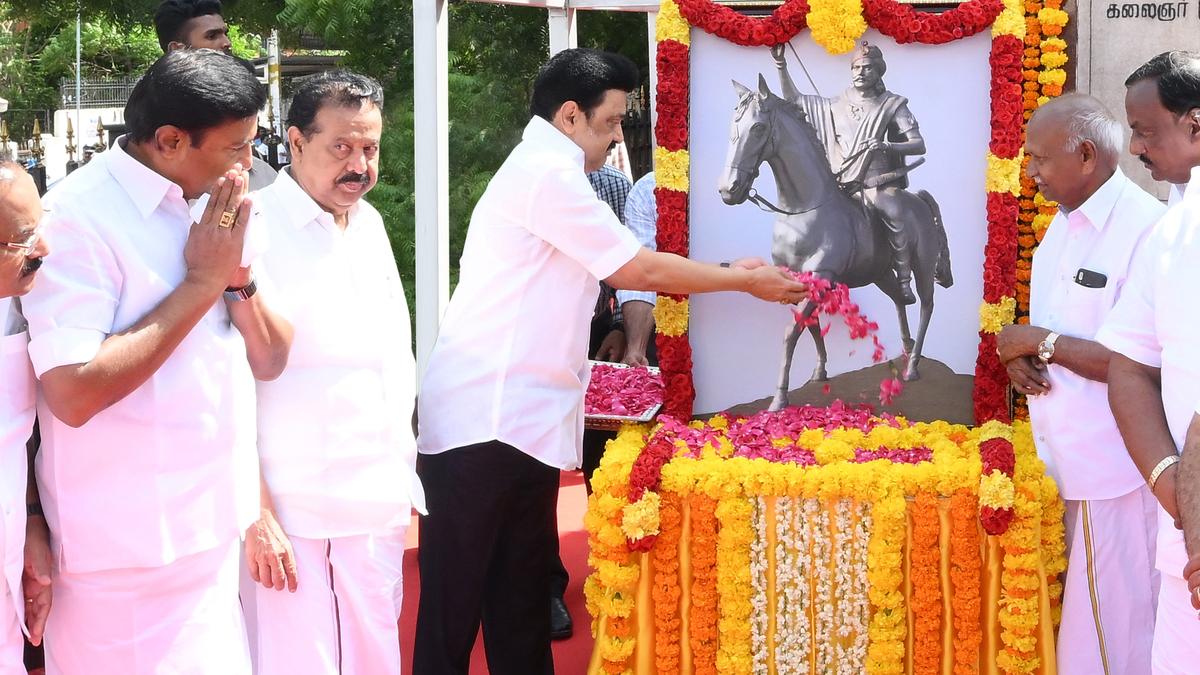 CM Stalin pays homage to freedom fighter Dheeran Chinnamalai