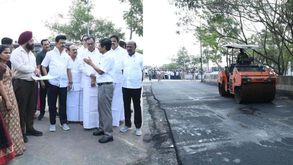 C.M. Stalin inspects civic infrastructure projects in Chennai