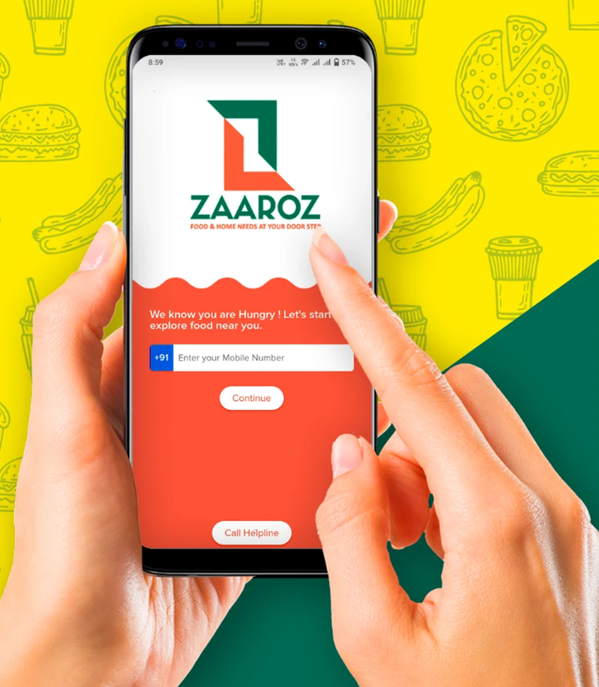 Screengrab of Zaaroz mobile application Screengrab of Zaaroz mobile application