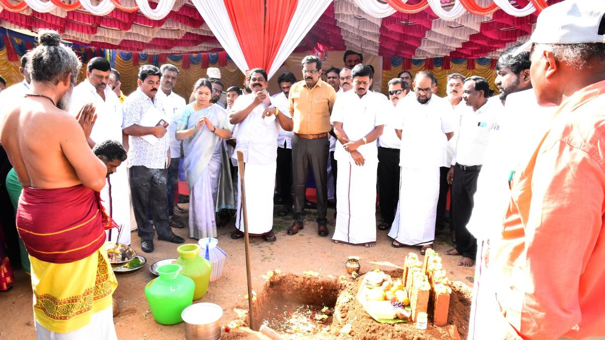 Work on permanent district library in Tirupattur begins