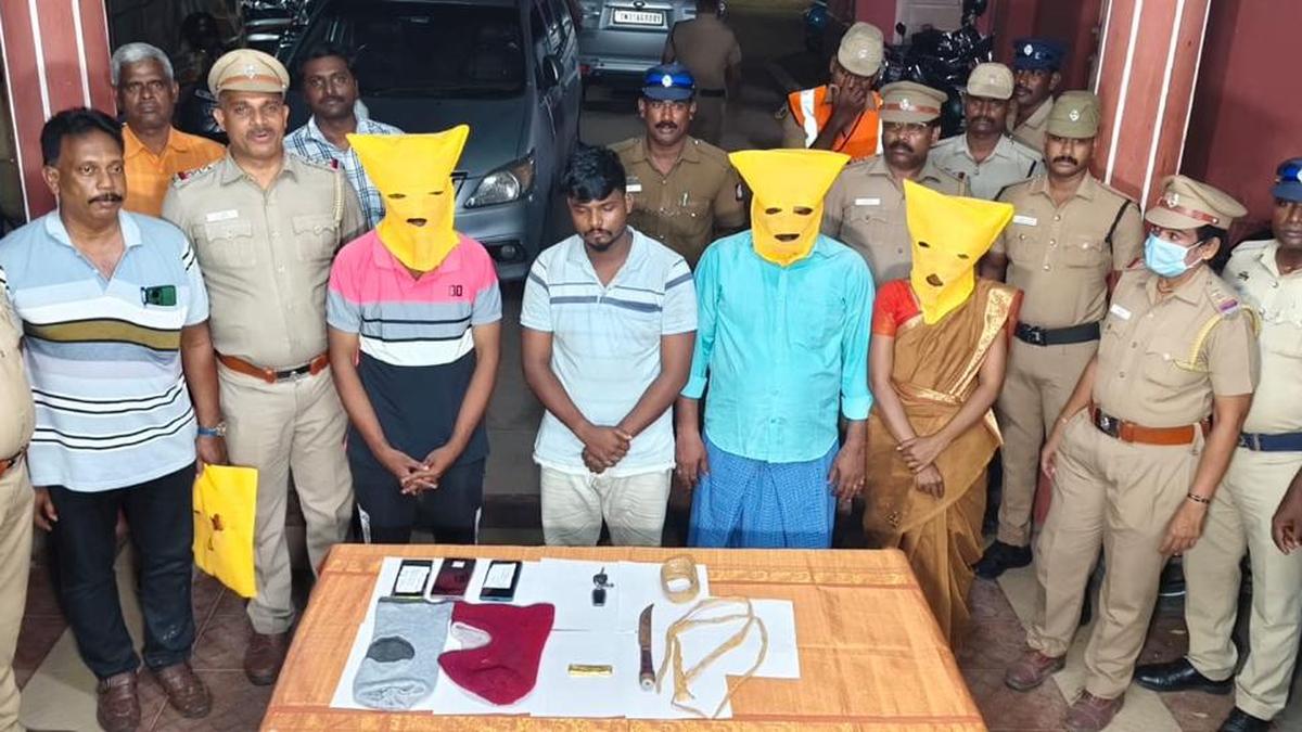 Youth, his friends arrested for kidnapping sexagenarian neighbour for gold bars in Cuddalore