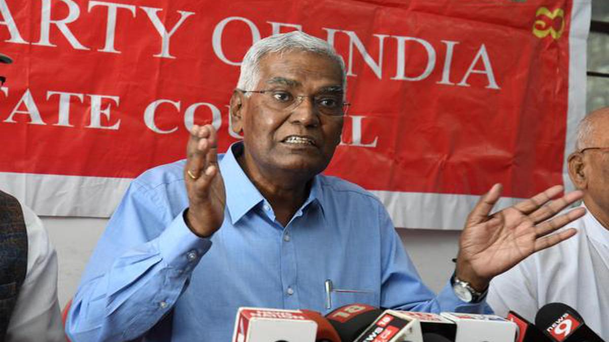 Absence of PM candidate in INDIA bloc is not an issue: CPI general secretary D. Raja