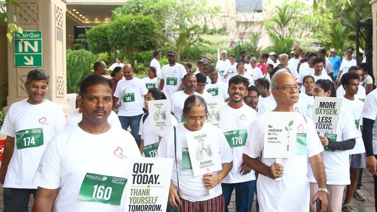 Walkathon conducted to mark World No Tobacco Day
