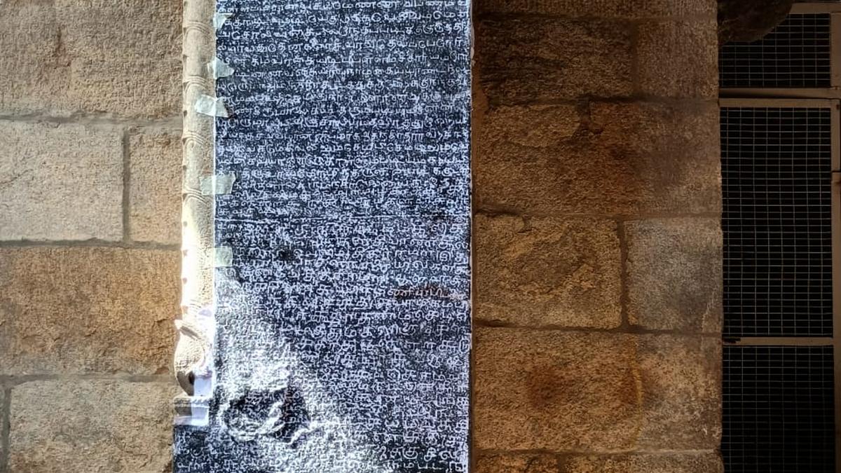 ASI copies inscriptions from three temples in Thirukkurungudi