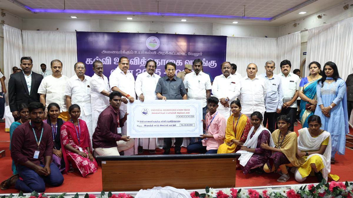 Over 13 crore disbursed for students under VIT’s scholarship scheme: Chancellor