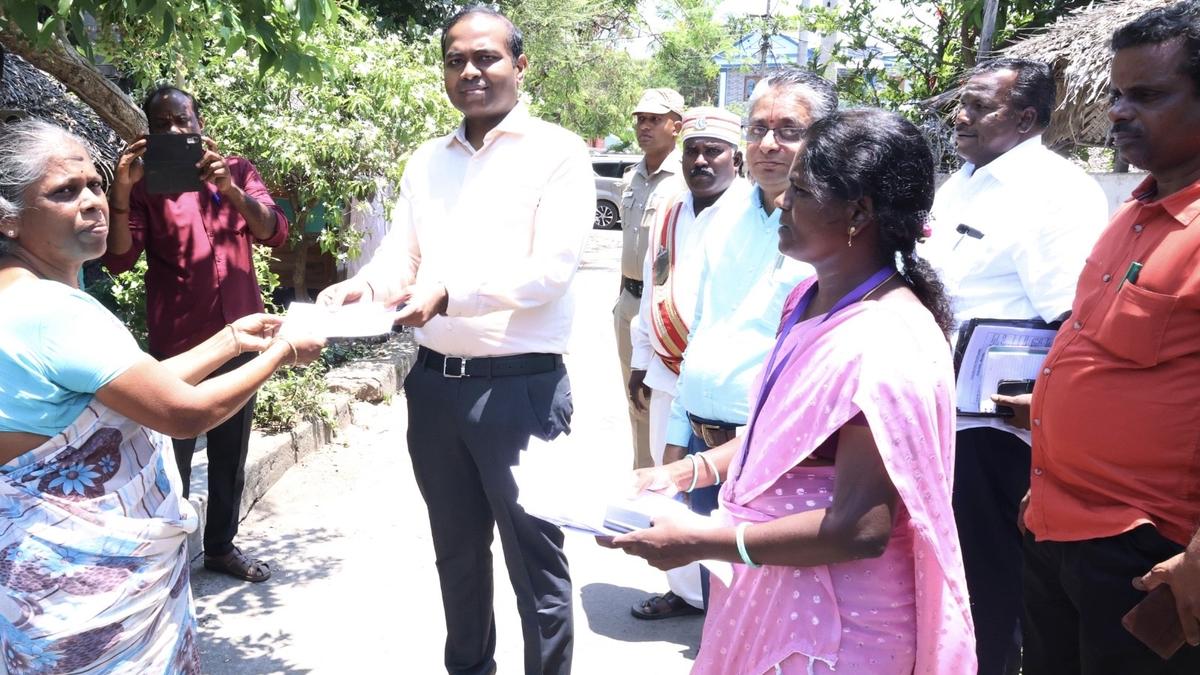 Tamil Nadu Assembly election: Collector inspects distribution of booth slips to voters in Cuddalore