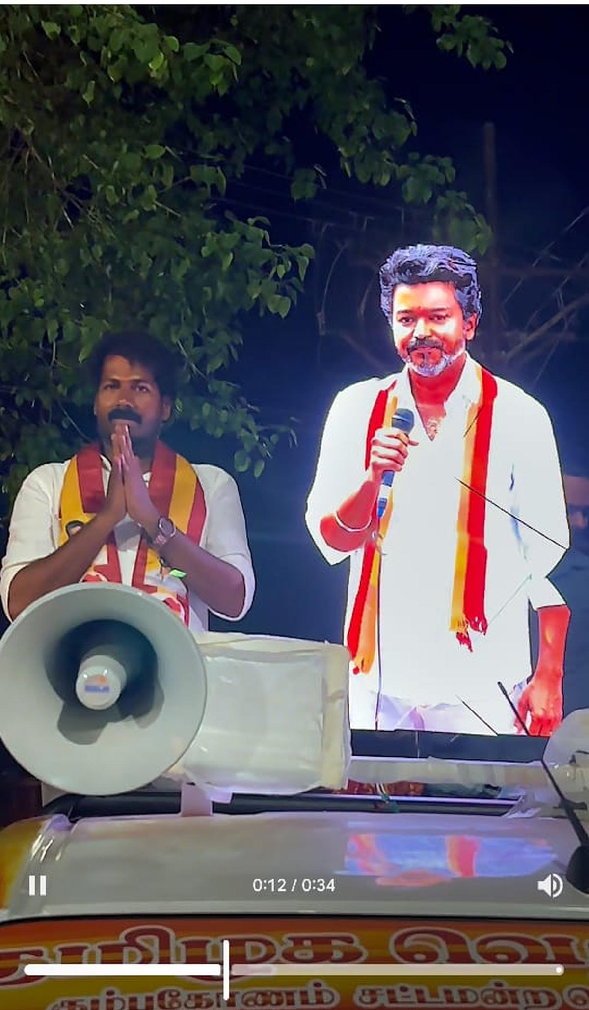 Tamil Nadu election 2026: Vijay’s hologram makes its way into campaign to impress Kumbakonam voters