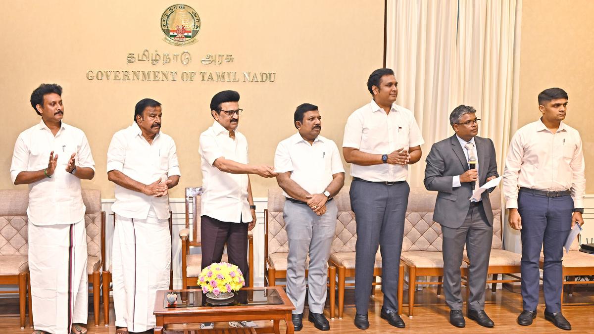 T.N. CM Stalin unveils foundation stone for TIDEL Parks in Tiruchi, Madurai