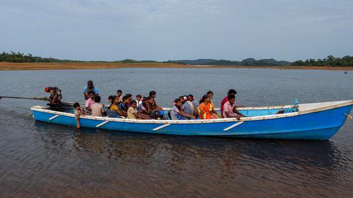 Tribal children sail to school in Tamil Nadu’s Thatchamalai village