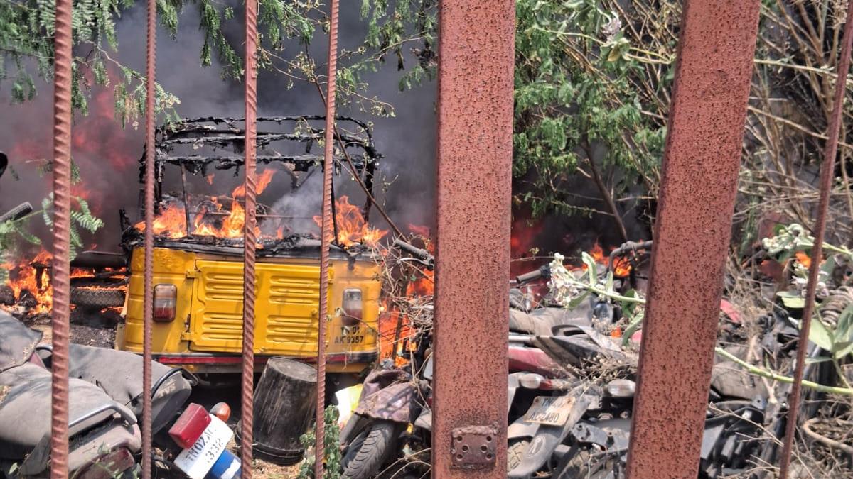 Over 50 vehicles destroyed in fire near Poonamallee High Road