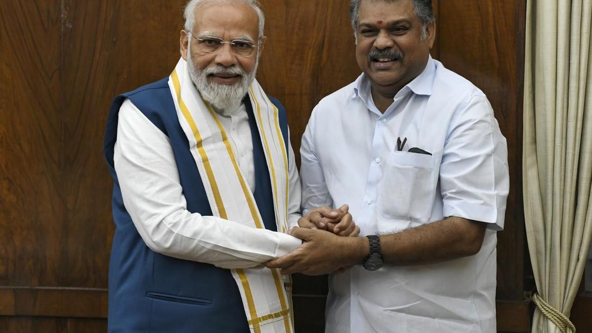 TMC president G.K. Vasan meets Prime Minister Modi in Delhi