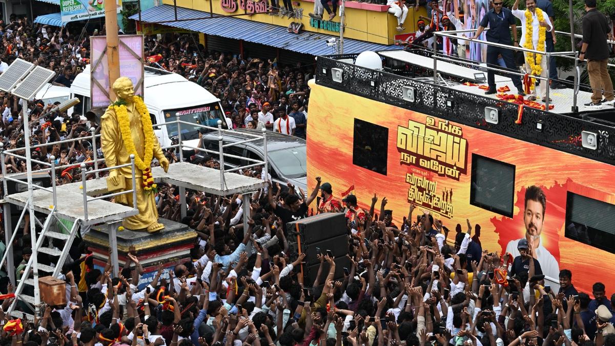 TVK chief Vijay hits out at T.N. CM Stalin over campaign curbs, foreign investment trips