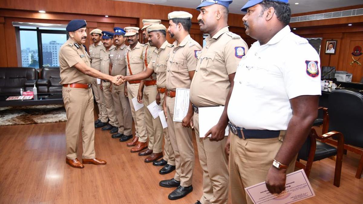 Nine police personnel appreciated for swift action outside Raj Bhavan