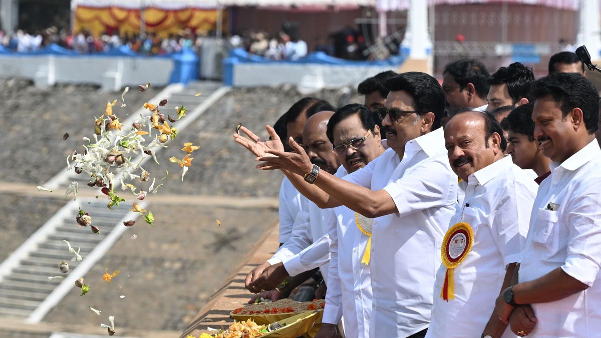 T.N. CM Stalin releases water from Mettur Dam for delta irrigation