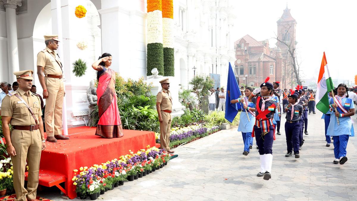 74th Republic Day | Chennai Mayor Priya unfurls Indian flag at Ripon building