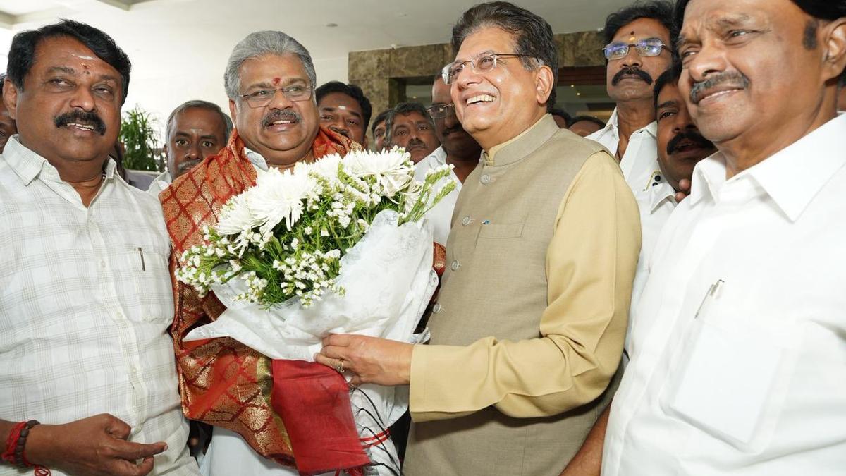G.K. Vasan and A.C. Shanmugam meet Piyush Goyal, reaffirm support to NDA