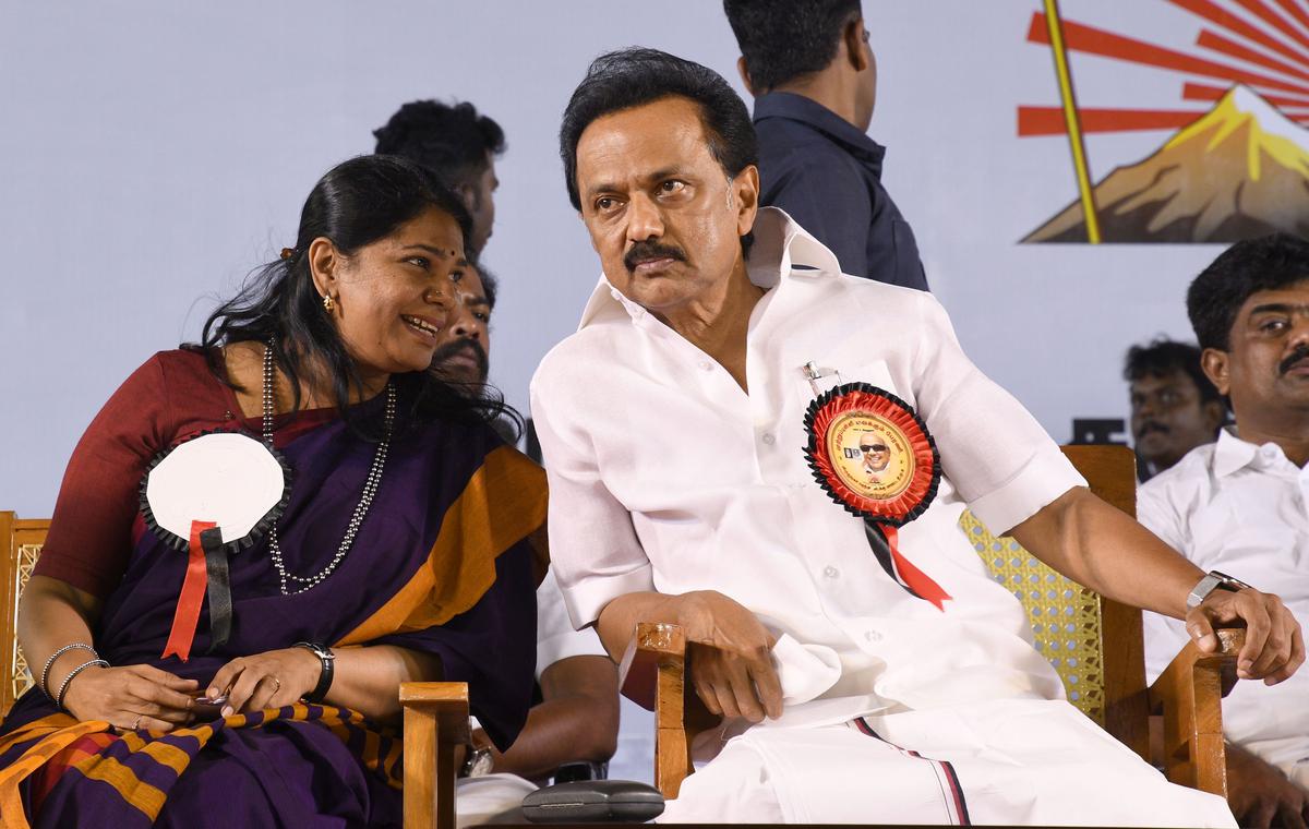 Stalin re-elected as DMK president; Kanimozhi gets new party post
