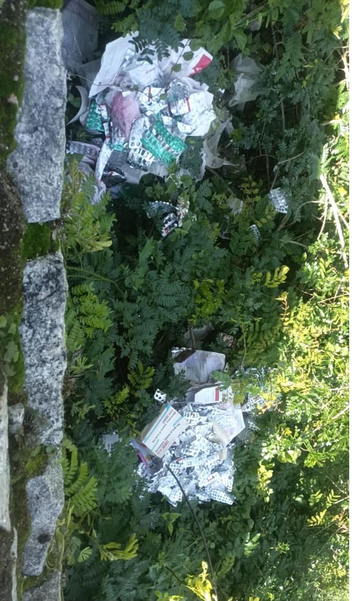 Syringes and  expired medicines were found in the reserve forest. 