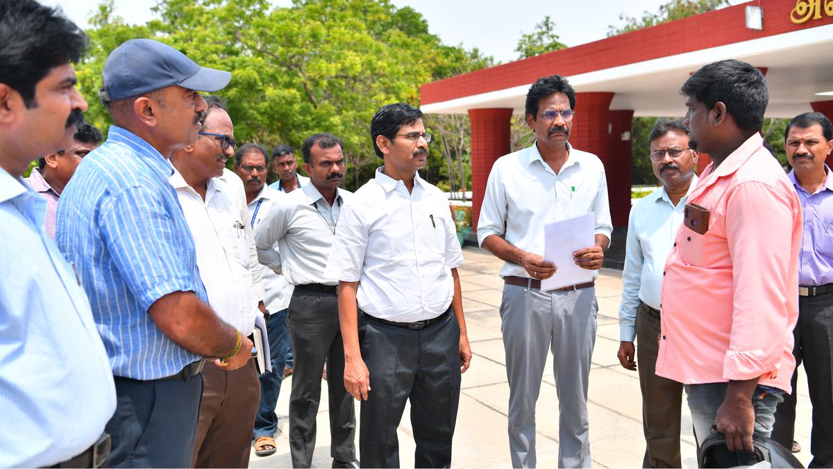 Tamil Nadu Chief Secretary inspects memorials at Gandhi Mandapam complex in Guindy
