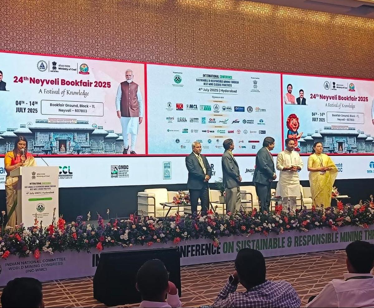 Union Minister for Coal and Mines G. Kishan Reddy inaugurating the 24th Neyveli Book Fair through virtual mode from Hyderabad on Friday. 