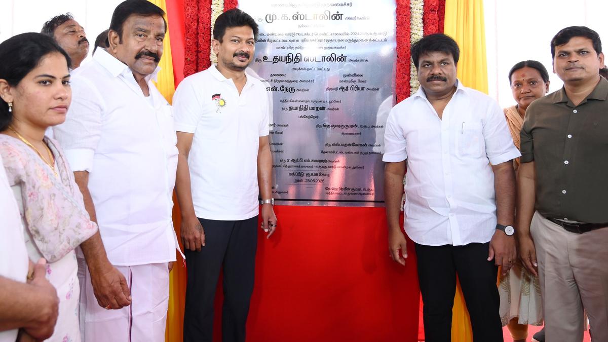 Udhayanidhi inaugurates projects completed at a cost of ₹8.13 crore in Chepauk-Tiruvallikeni constituency
