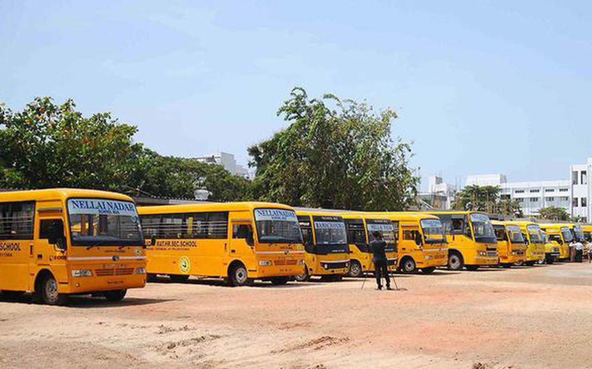 T.N. proposes cameras, sensors in every school bus - The Hindu