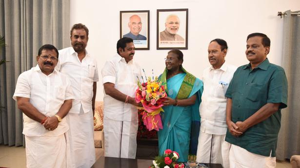 Palaniswami calls on Droupadi Murmu