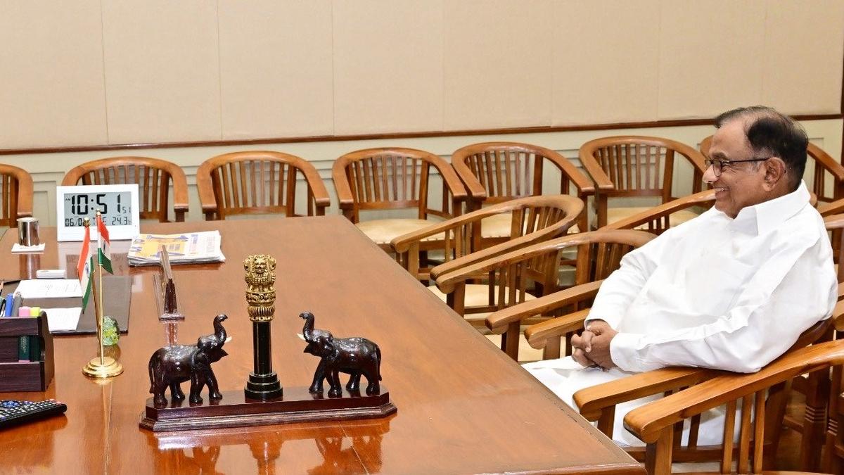 Senior Congress leader P. Chidambaram meets Tamil Nadu CM Vijay