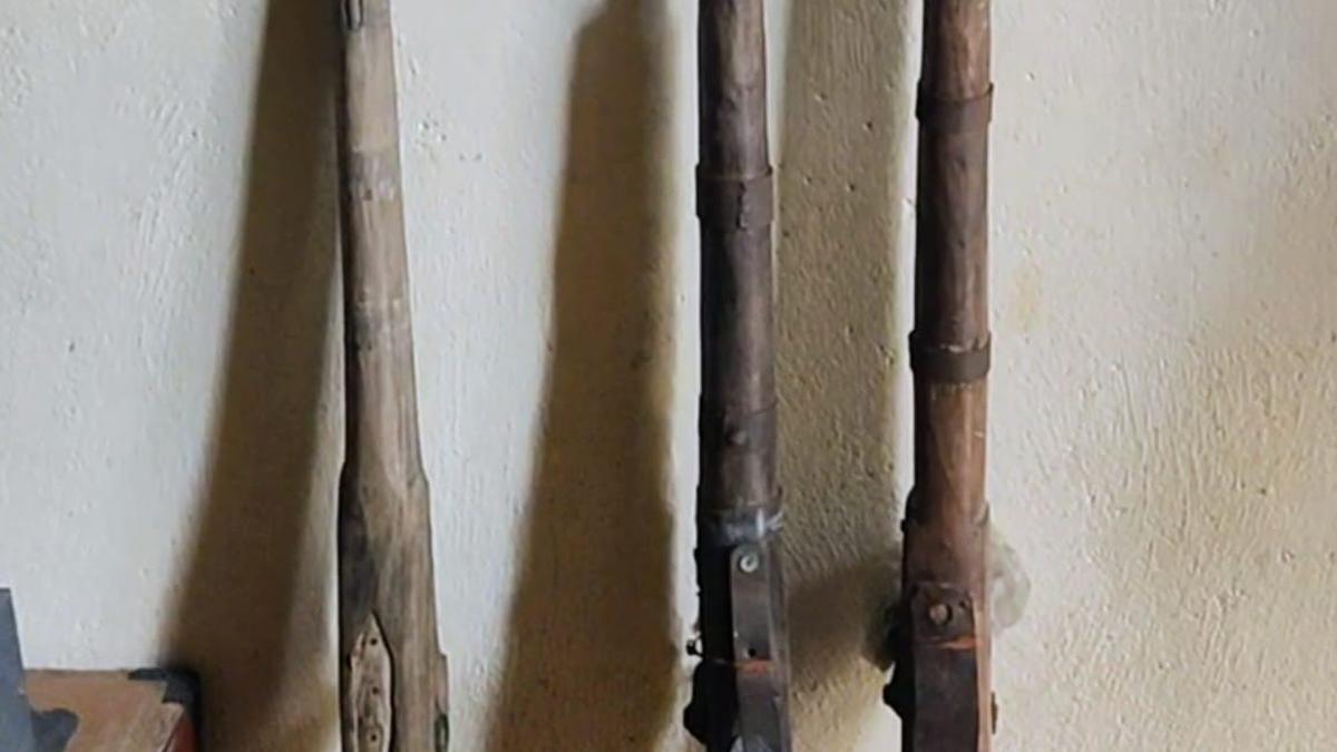 Farmer held for possession of country-made guns