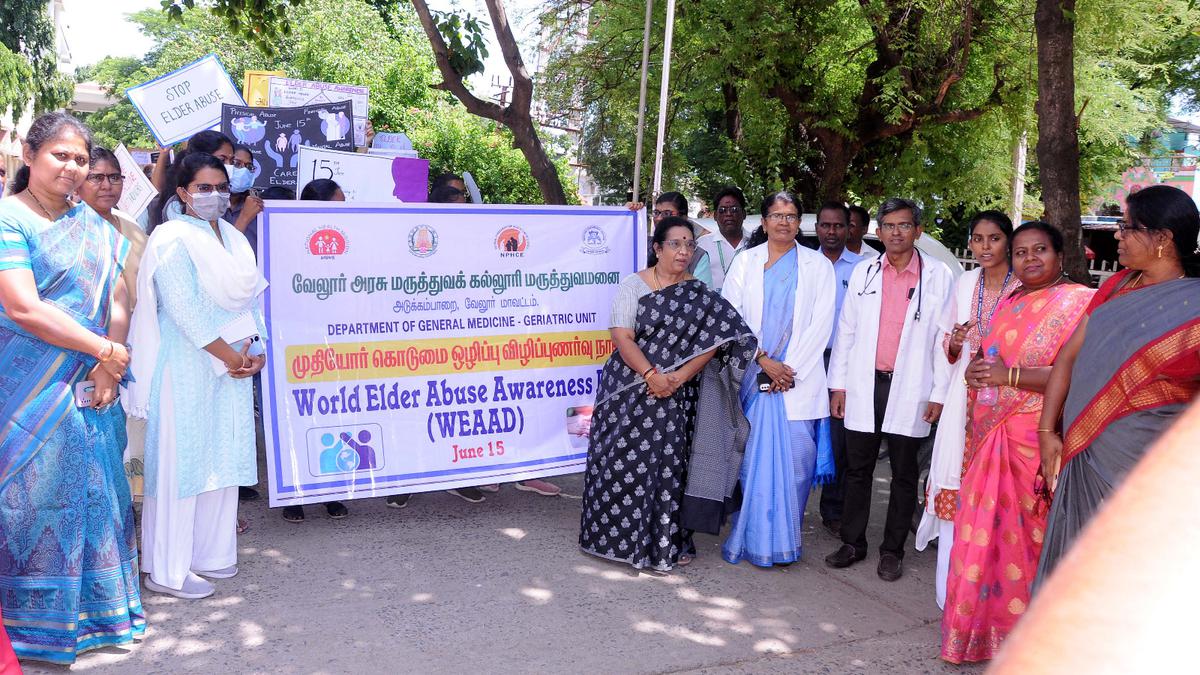 World Elder Abuse Awareness day observed at Vellore government hospital