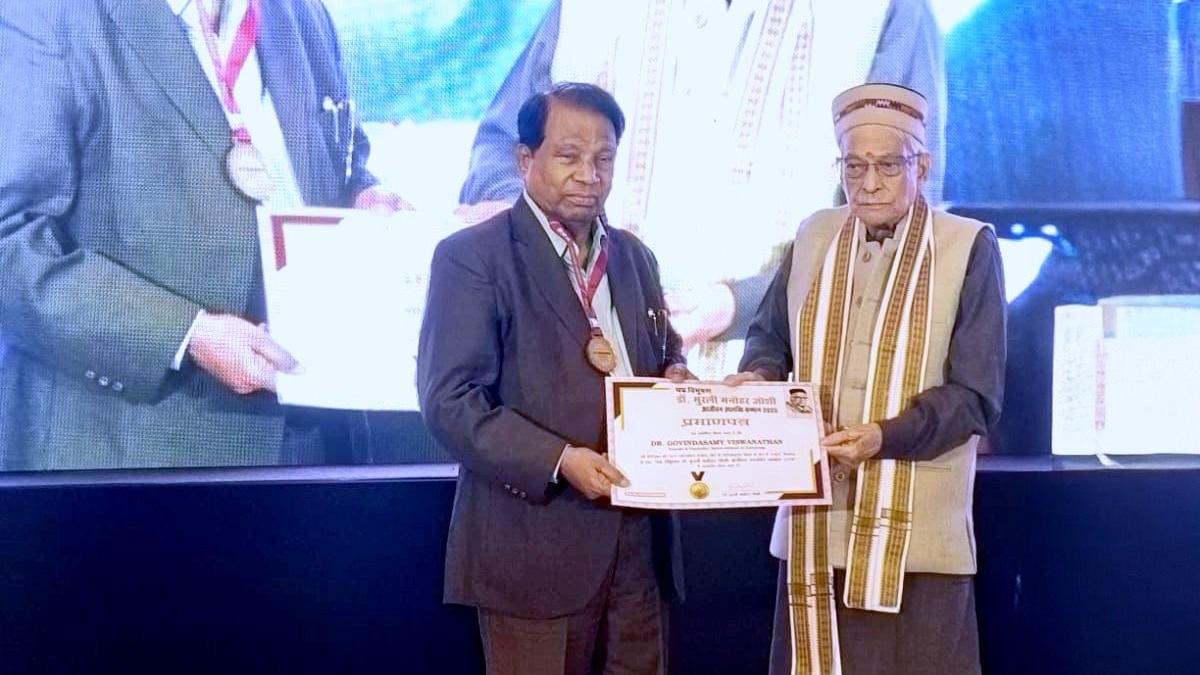 VIT Chancellor receives Lifetime achievement award