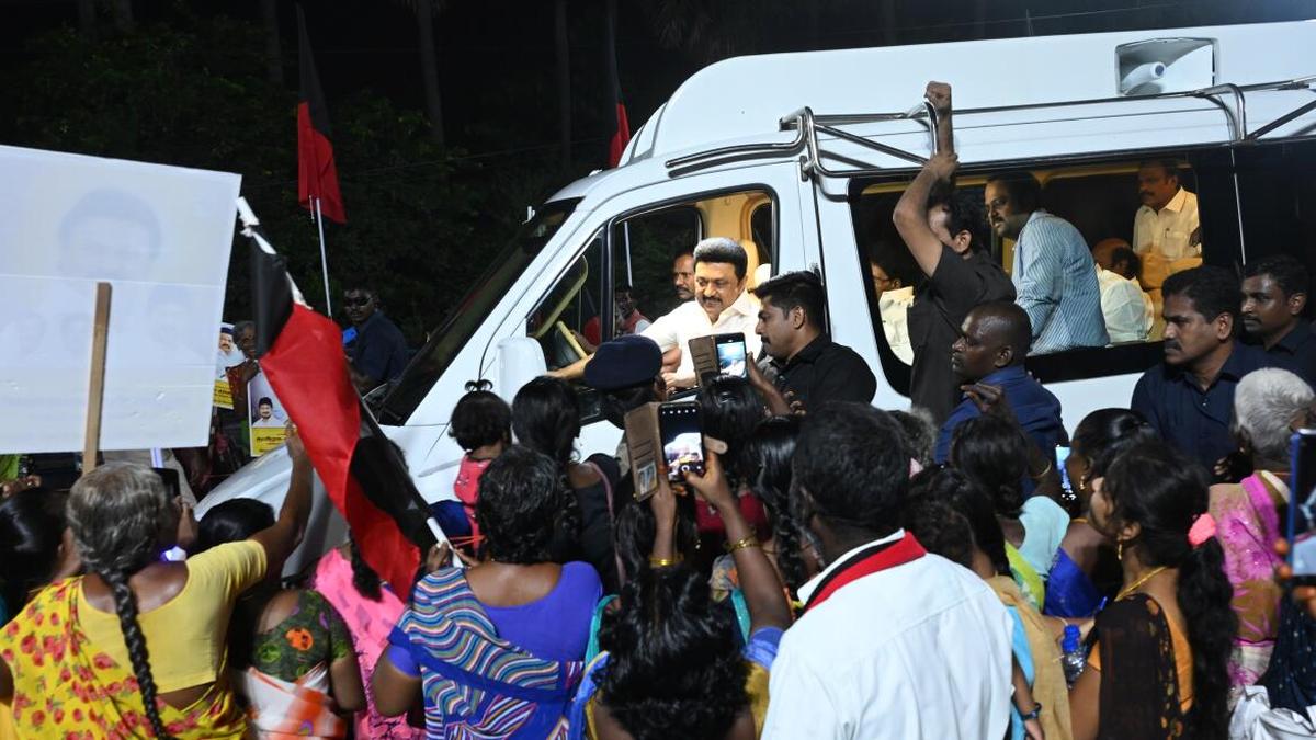 CM M.K. Stalin goes on a road show in Virudhunagar