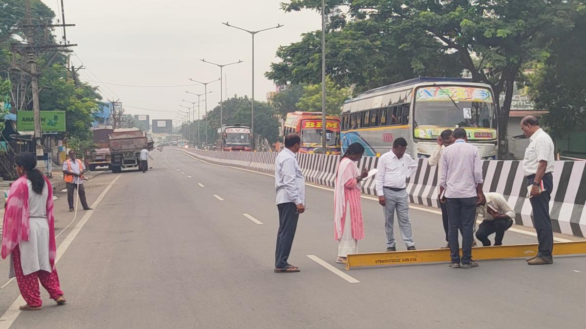 Highways research station team checks quality of road works in Vellore