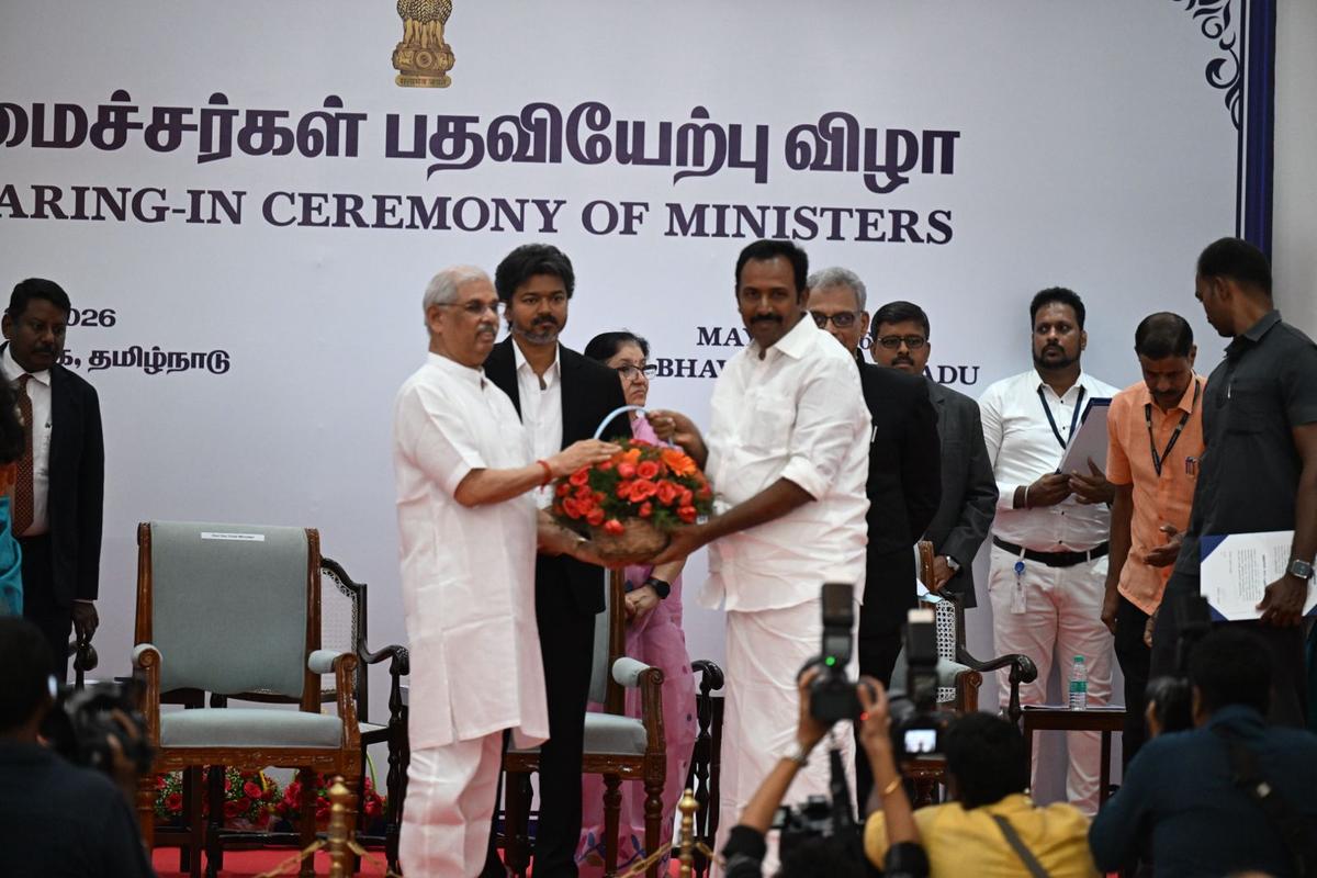 S. Rajesh Kumar, one of the two Congress Ministers in the TVK-led government in Tamil Nadu.