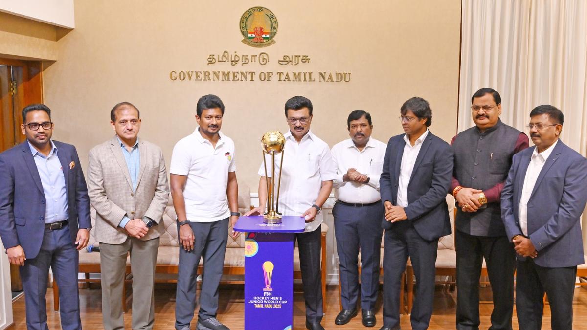 CM Stalin unveils Winners Trophy for Hockey Men’s Junior World Cup