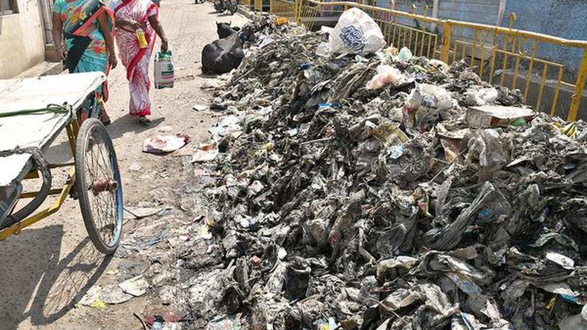 With no bins, residents dump garbage in the open The Hindu
