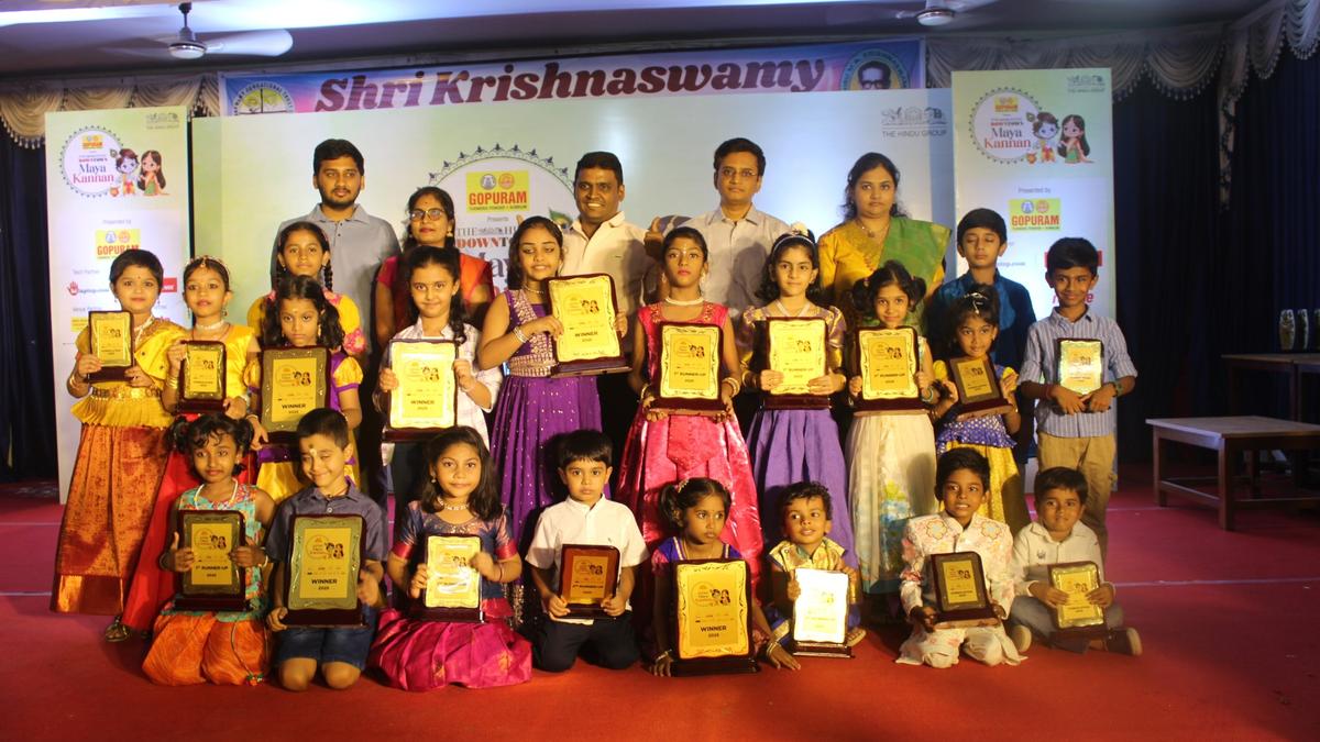 Winners of The Hindu Downtown ‘Maya Kannan’ Janmashtami Contest 2025 for children felicitated