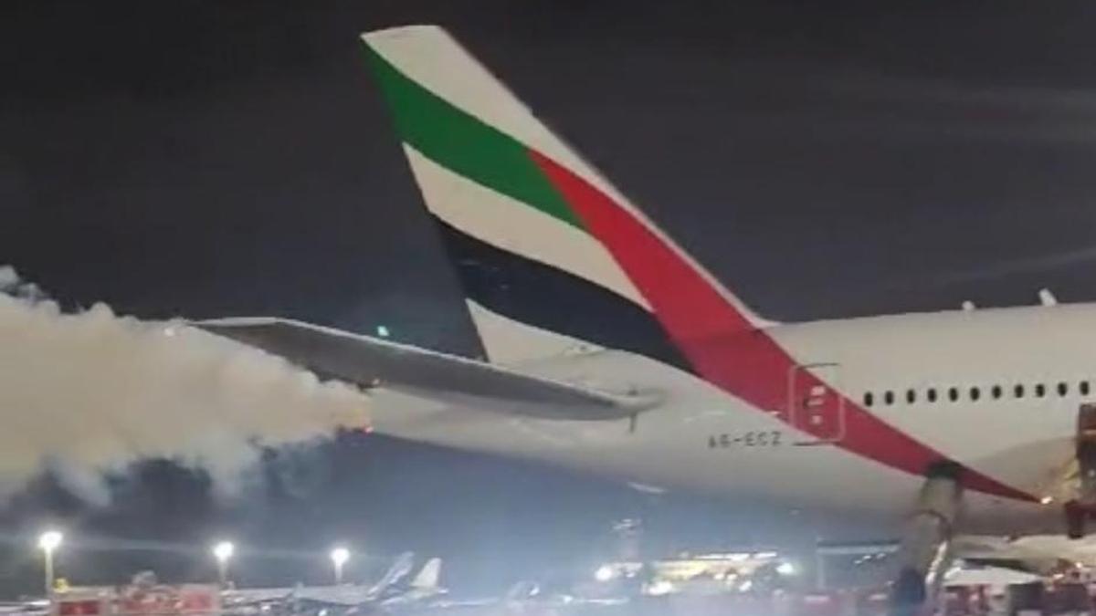 Smoke from flight delays Dubai-bound aircraft at Chennai