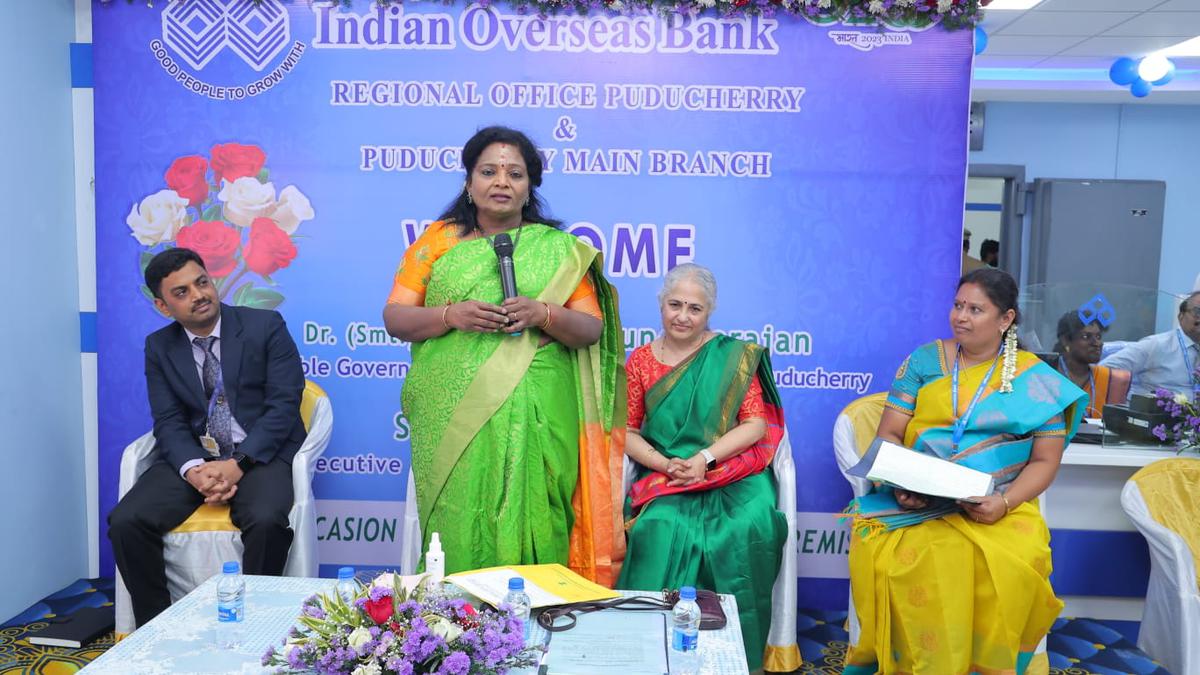 IOB main branch opened at new location in Puducherry