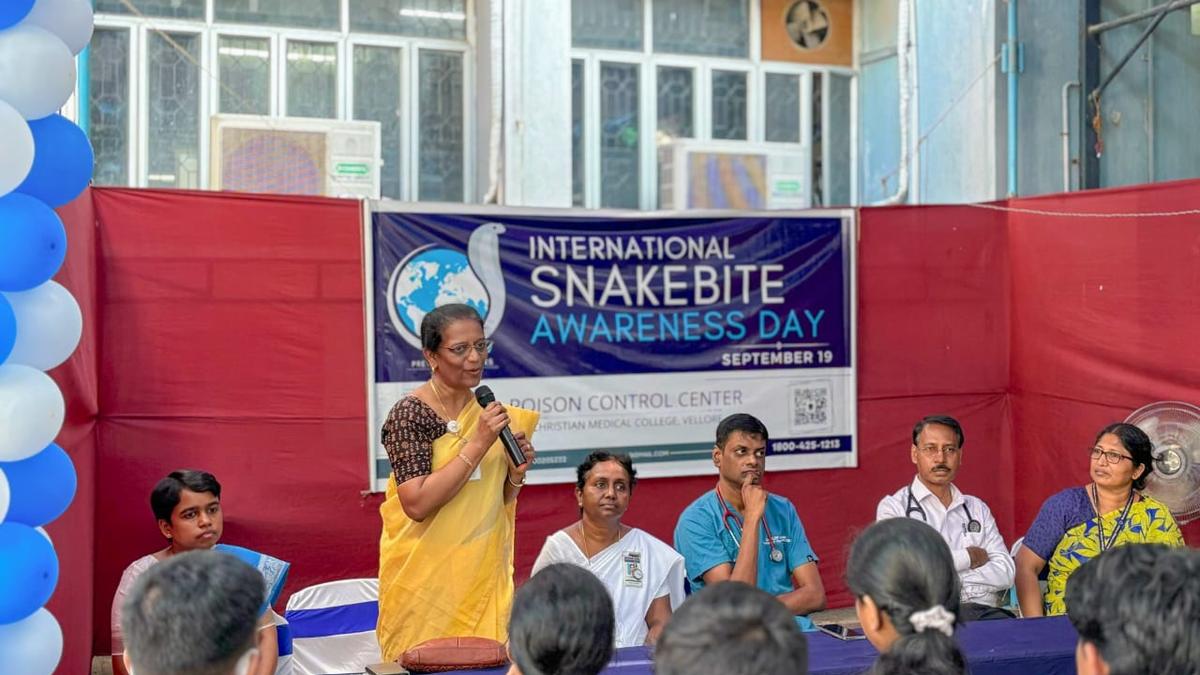 CMC organises awareness on snake bite in Vellore